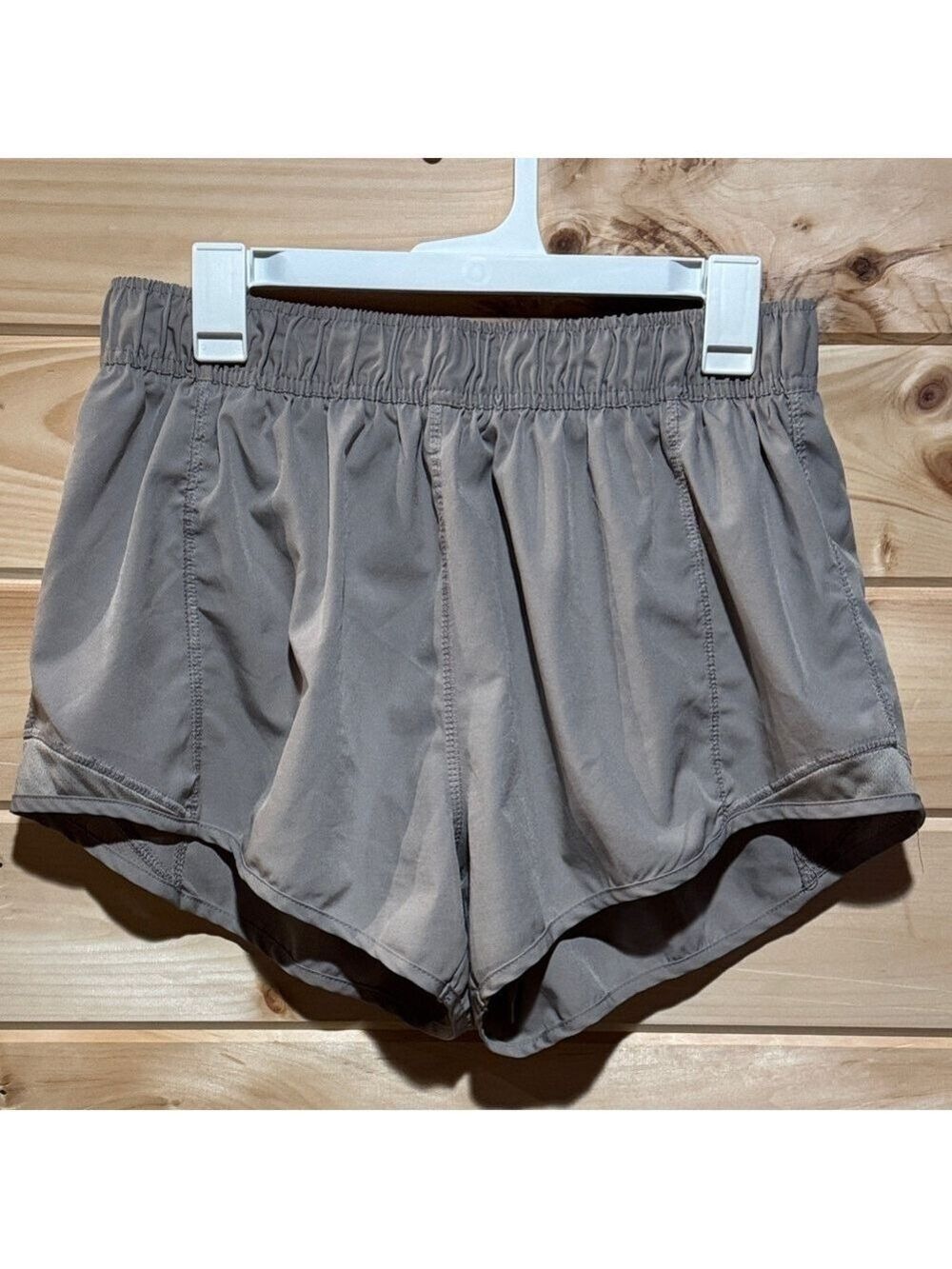 Legend Women's Athletic Shorts Taupe Built In Underwear